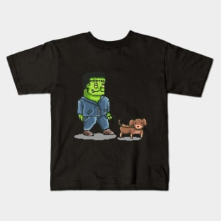 Frankenstein's Dog 8bit Kids T-Shirt